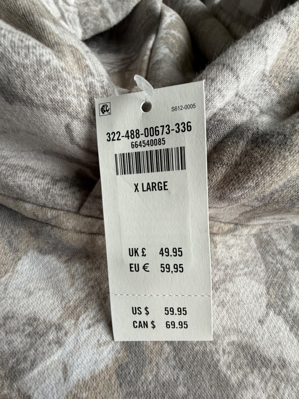 NWT Hollister West Virginia Mountaineers Boxy Camo Hoodie | Size XL - Picture 4 of 7